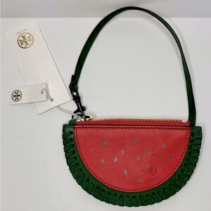 NWT Tory Burch Watermelon Coin Pouch Key Fob